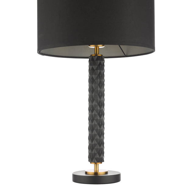 Emani Table Lamp Black Aged Gold Base Only