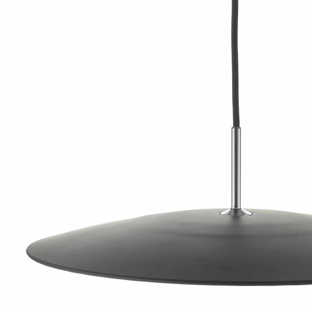 Enoch Pendant Matt Black & Stainless Steel LED