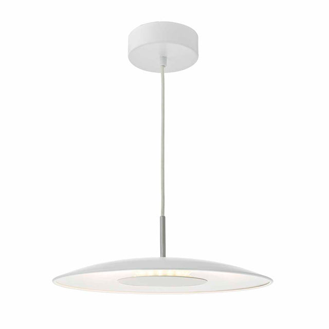 Enoch Pendant White Stainless Steel LED