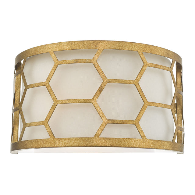 Epstein 1 Light Wall Light Gold & Ivory