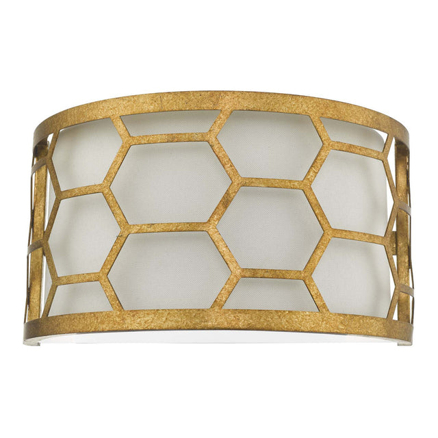 Epstein 1 Light Wall Light Gold & Ivory