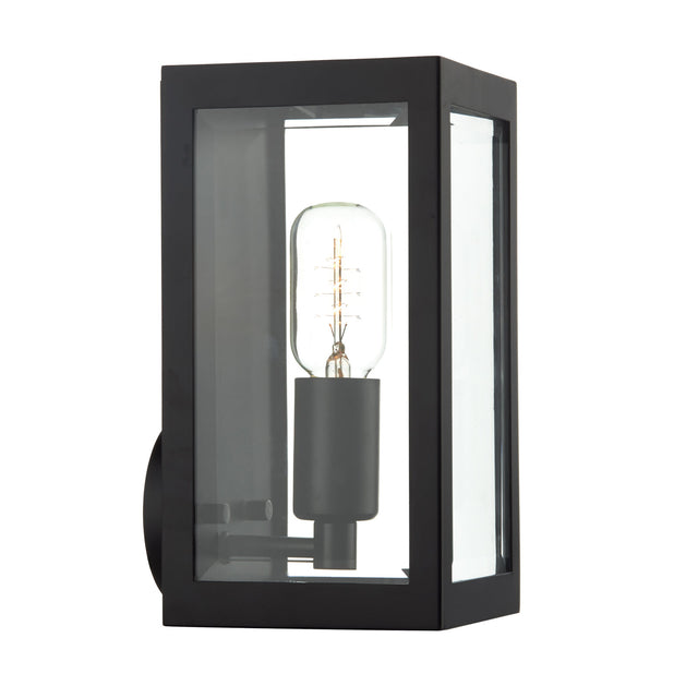 Era Outdoor Wall Light Black Glass IP44