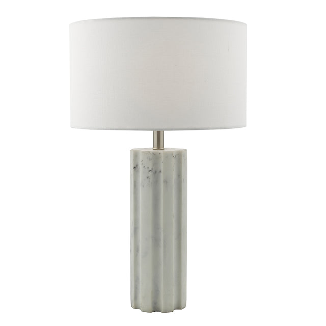 Erebus Table Lamp Marble Effect With Shade