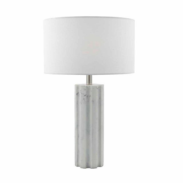 Erebus Table Lamp Marble Effect With Shade