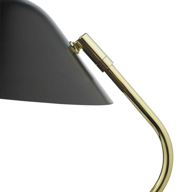 Erna Task Table Lamp Polished Brass Satin Black