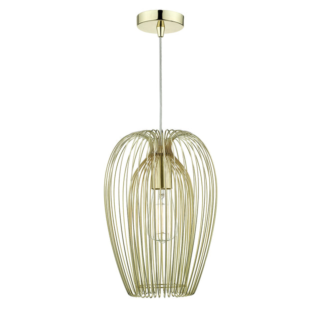 Ero 1 Light Pendant  Gold