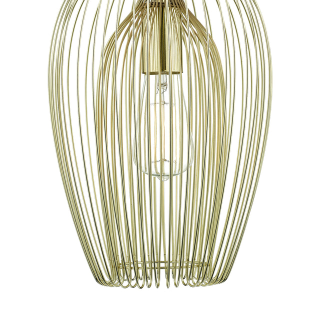 Ero 1 Light Pendant  Gold