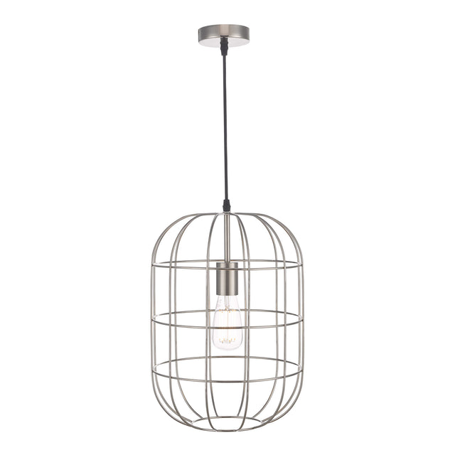 Eudora 1 Light Pendant Satin Nickel