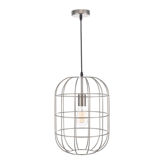 Eudora 1 Light Pendant Satin Nickel