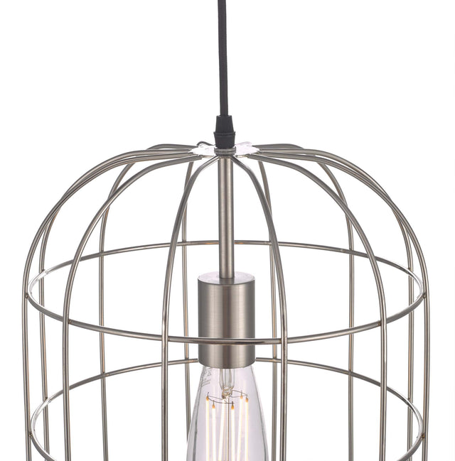 Eudora 1 Light Pendant Satin Nickel