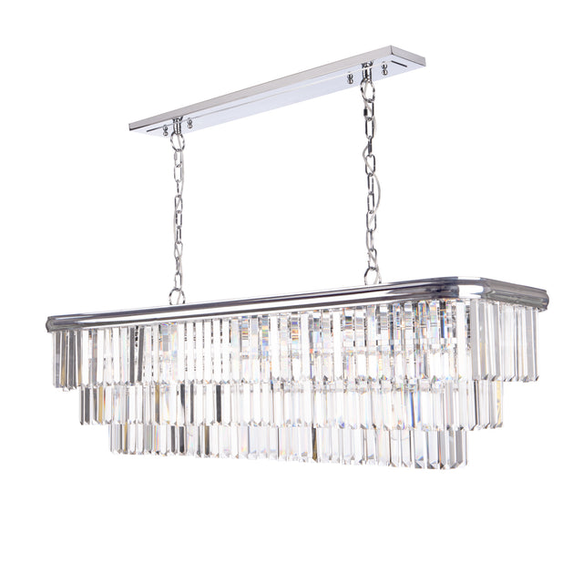 Eulalia 10 Light Chandelier Polished Chrome Crystal