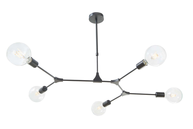 Euphemia 5 Light Pendant Black