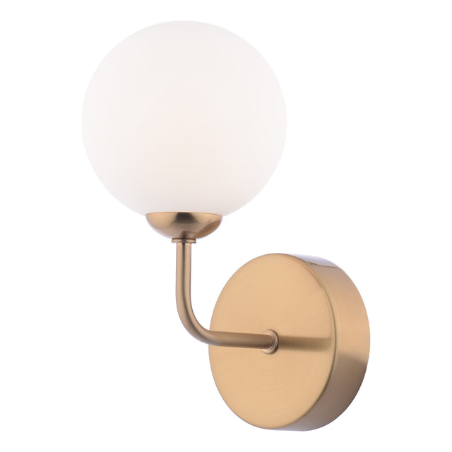 Feya Wall Light Antique Bronze and Opal Glass