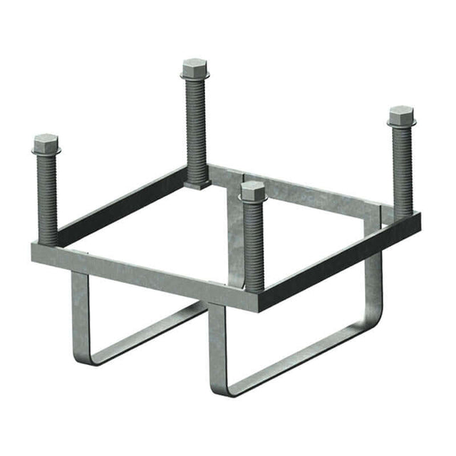 Foundation frame, square in galvanised steel