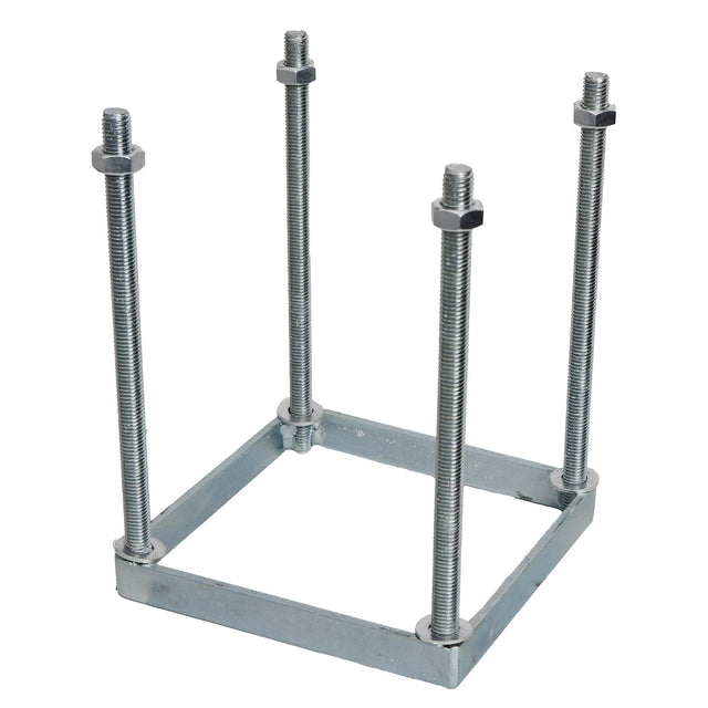 Foundation frame, square in galvanised steel