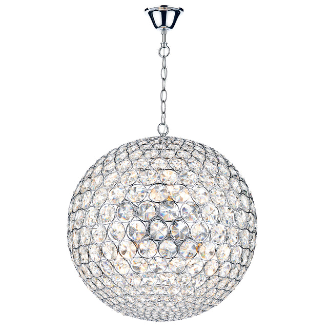 Fiesta 8 Light 50CM Pendant Polished Chrome