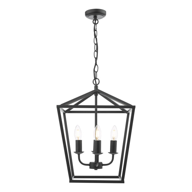 Fionn 4 Light Pendant Matt Black