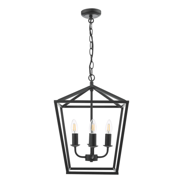 Fionn 4 Light Pendant Matt Black