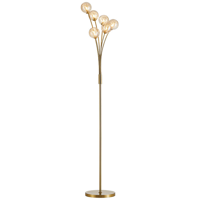 BASON 6L SATIN BRASS G9 FLOOR LAMP