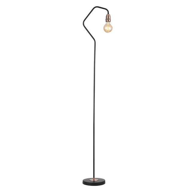 BLACK c/w COPPER VENUS FLOOR LAMP (BULB NOT INCL.)