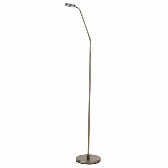 ANTIQUE BRASS LED FLOOR LAMP