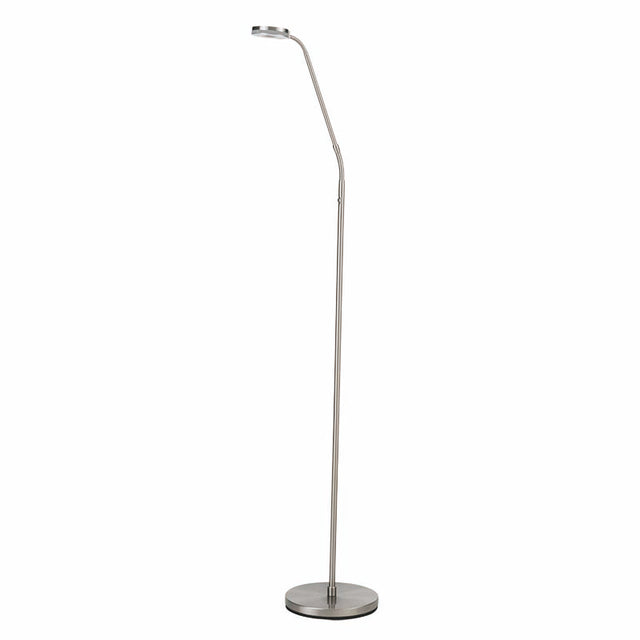 SATIN NICKEL LED FLOOR LAMP