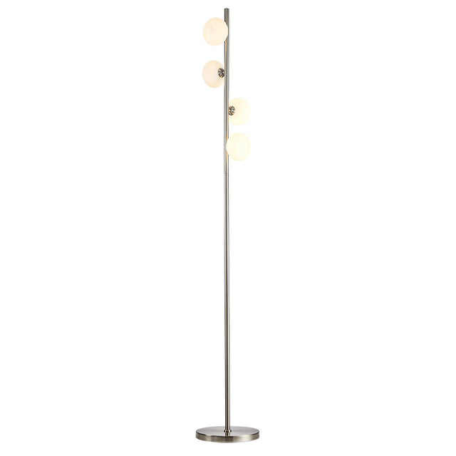 SATIN NICKEL with OPAL GLASS KOSMO TABLE LAMP