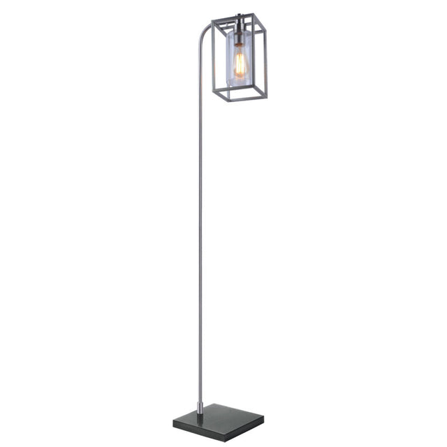 SATIN NICKEL HAMPTON FLOOR LAMP