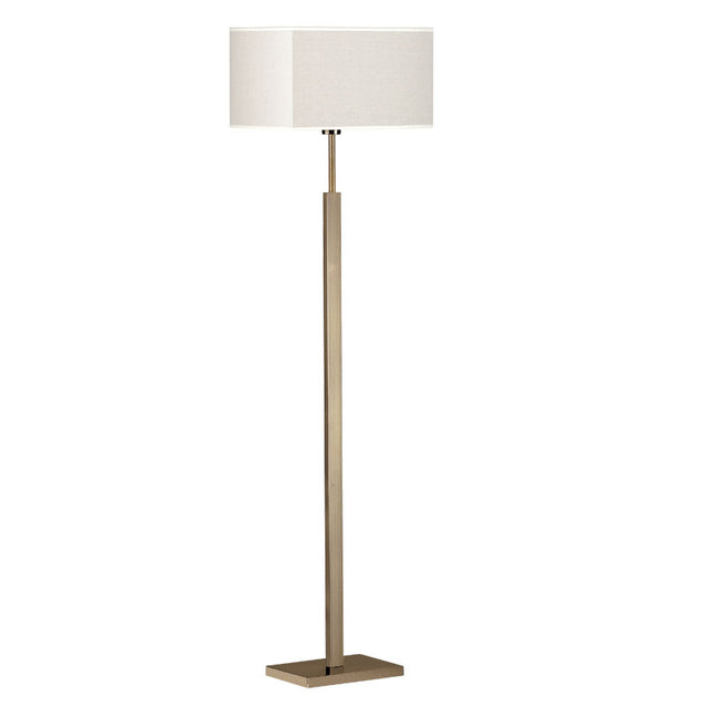 ANTIQUE BRASS with OATMEAL SHADE ULTRA LOUNGE FLOOR LAMP