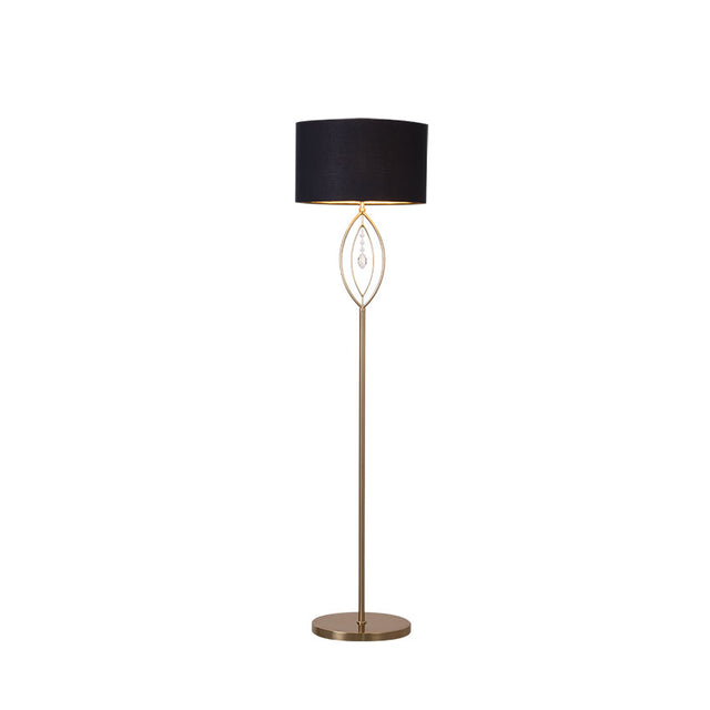 ASHFORD MATT BRASS FLOOR LAMP