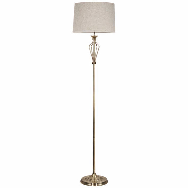 ANTIQUE BRASS FLOOR LAMP