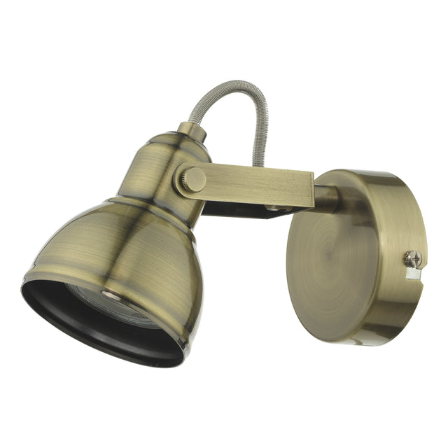 Fothergill Single Wall Spotlight Antique Brass