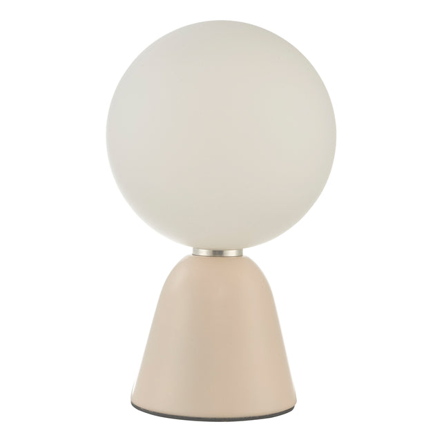 Francesca Table Lamp Pink Opal Glass