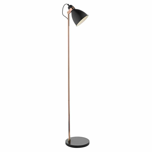 Frederick Task Floor Lamp Black & Copper