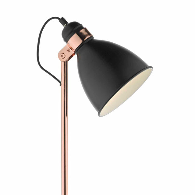 Frederick Task Floor Lamp Black & Copper