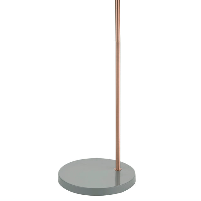 Frederick Task Floor Lamp Grey & Copper