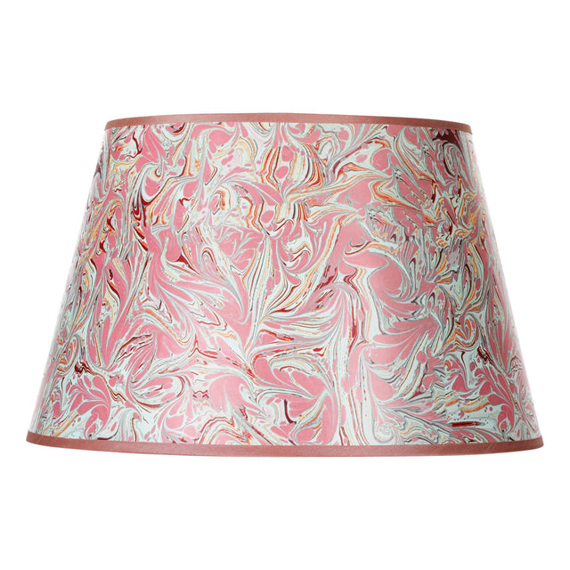 Frida Red Marble Pattern Tapered Drum Shade 45cm