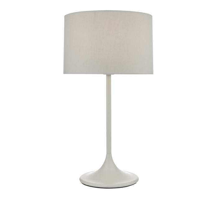 Funchal Table Lamp Matt Grey With Shade