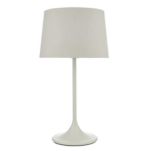 Funchal Table Lamp Matt Grey With Shade