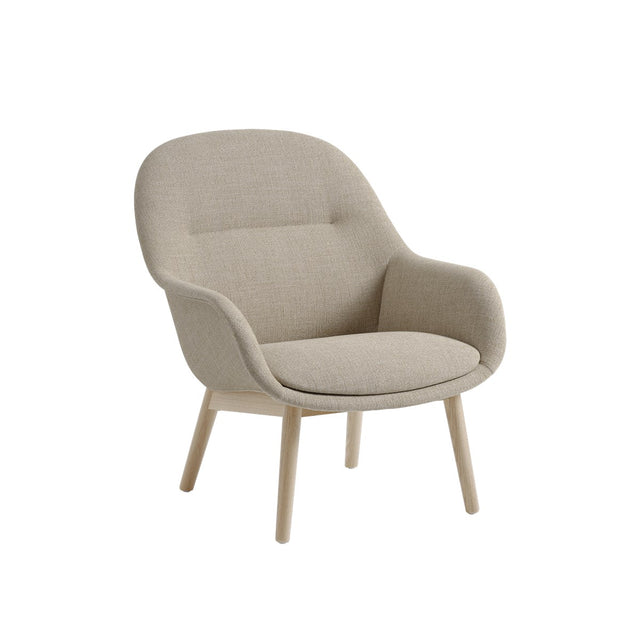 Fiber Lounge Armchair Wood Base