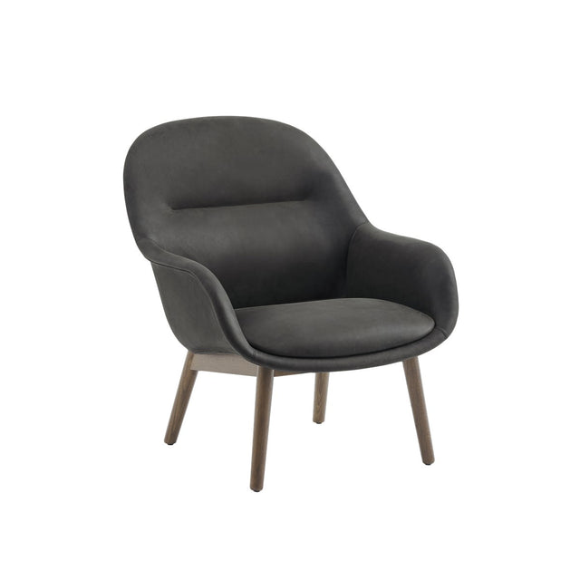 Fiber Lounge Armchair Wood Base