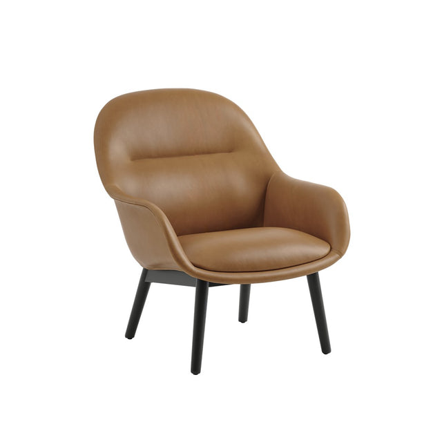 Fiber Lounge Armchair Wood Base