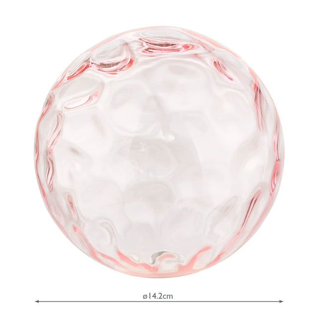 GL13 Mix & Match Pink Dimpled Glass