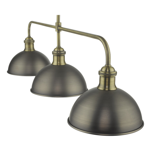 Governor 3 Light Bar Antique Chrome Antique Brass