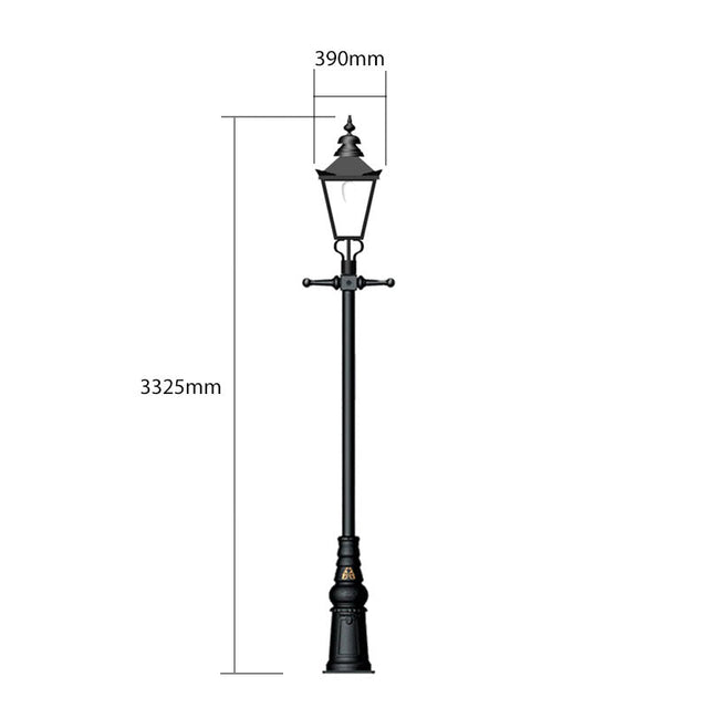 Victorian traditional cast iron lamp post