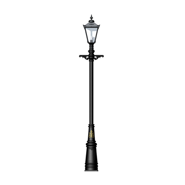 Victorian cast iron lamp post