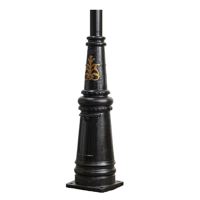 Victorian cast iron lamp post