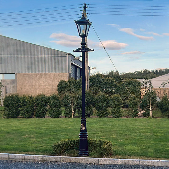 Victorian cast iron lamp post