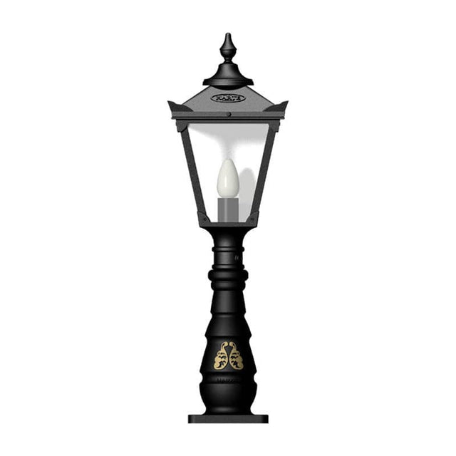 Victorian traditional cast iron pedestal light