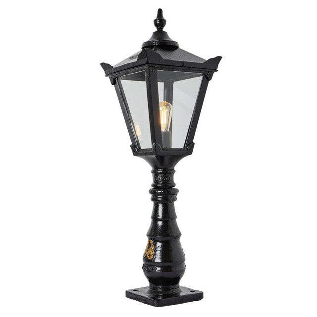 Victorian traditional cast iron pedestal light